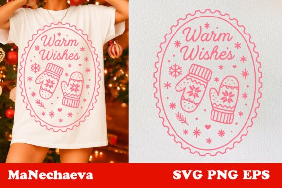 Download Winter Stamp Warm Wishes SVG - Winter stamp Collection