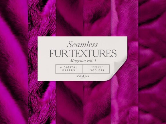 Download Magenta Fur Texture Pattern Pack - Text Collection