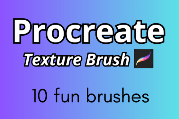 Download 10 Texture Brushes for Procreate - Text Collection