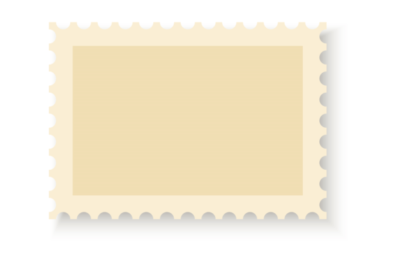 Download Postage Stamp. Blank Postal Frame with P - Frame Collection