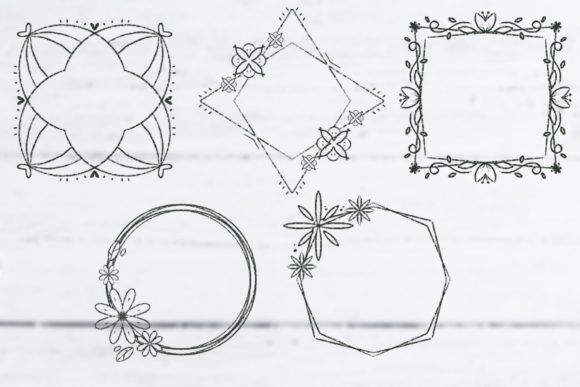 Download Floral Frame Procreate Brushes - Frame Collection