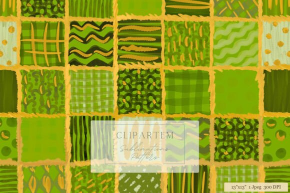 Download Green Gold Abstract Texture Patterns - Text Collection
