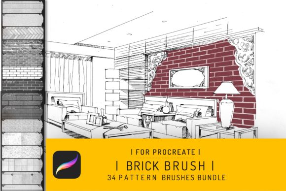 Download Procreate Brick Seamless Texture Brush - Text Collection