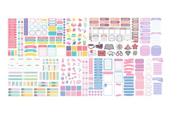 Download DIY Planner Stickers Printable Bundle - Planner Collection