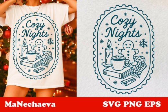 Download Winter Stamp Cozy Nights SVG - Winter stamp Collection