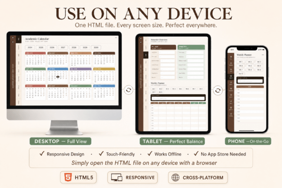 Download Aesthetic Digital Planner 2026–2030 - Planner Collection