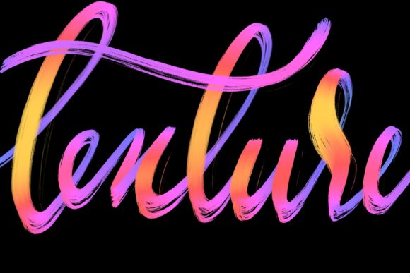 Download Procreate Brush - Textured Letters #4 - Text Collection