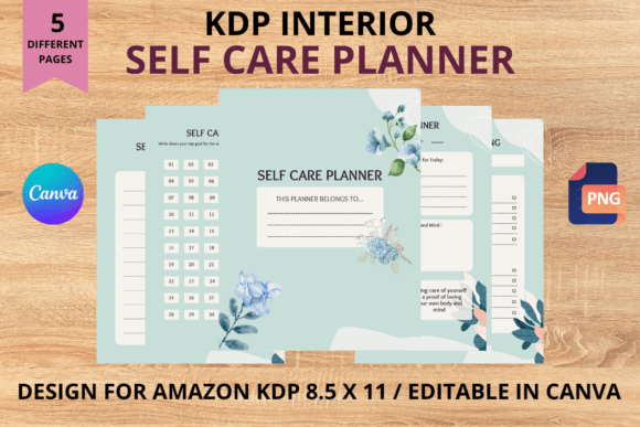 Download Self Care Planner Page / Lovley Blue - Planner Collection