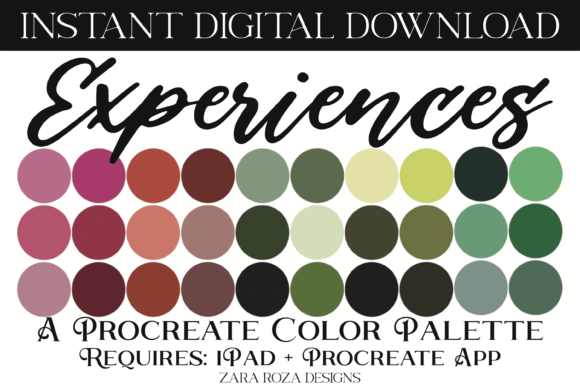 Download Experiences Procreate Color Palette - Premium Bundle