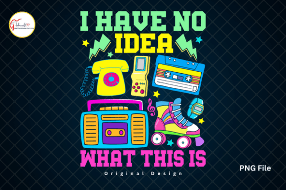 Download I Have No Idea Vintage 80s Cassette PNG - Premium Bundle