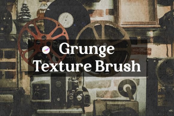 Download Grunge Texture Brush V.3 for Procreate - Text Collection