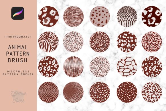 Download Procreate Seamless Animal Texture Brush - Text Collection
