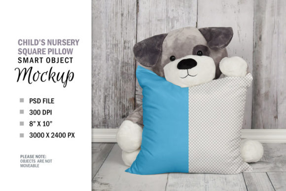 Download Sublimation Baby Kid's Pillow Mockup - Premium Resources