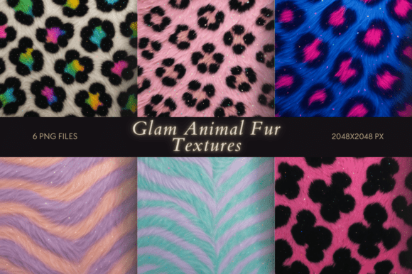 Download Glam Animal Fur Textures - Text Collection
