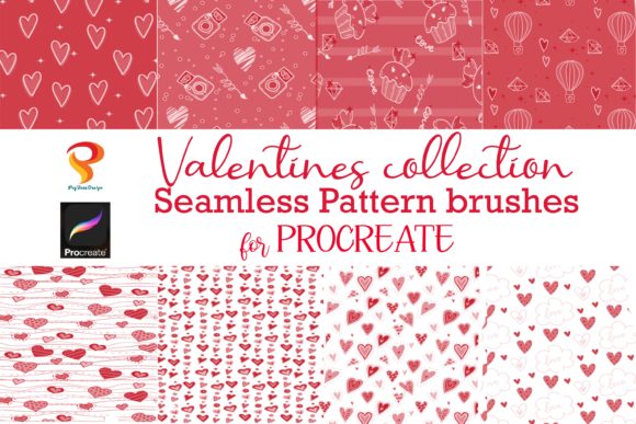 Download Valentines Procreate Texture  Brushes - Text Collection