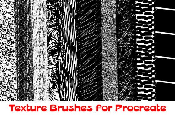 Download Essential Texture Brushes for Procreate - Text Collection